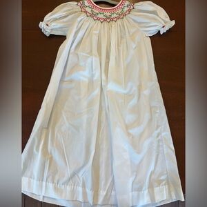 White Smocking Dress